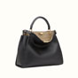 Fendi Peekaboo ESSENTIAL Black and beige leather handbag 8BN300SMQF07PP - thumb-2