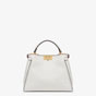 Fendi Peekaboo Essentially White Leather Bag 8BN302 SMT F1EGU - thumb-3