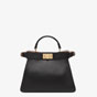 Fendi Peekaboo Iseeu Small Black Leather Bag 8BN327 AFL0 F1E8A - thumb-4