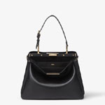 Fendi Peekaboo Soft Medium Leather in Black 8BN353 AOVH F0KUR