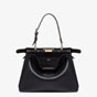 Fendi Peekaboo Soft Medium Leather in Black 8BN353 AOVH F0KUR - thumb-3