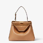 Fendi Peekaboo Soft Medium Leather in Beige 8BN353 AOVH F19P8