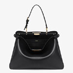 Fendi Peekaboo Soft Large Leather in Black 8BN358 AOVH F0KUR