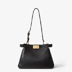 Fendi Peekaboo Soft Small Leather in Black 8BN365 AOVH F0KUR
