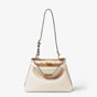 Fendi Peekaboo Soft Small Leather in White 8BN365 AOVH F0VWM - thumb-2