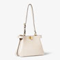 Fendi Peekaboo Soft Small Leather in White 8BN365 AOVH F0VWM - thumb-3