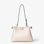 Fendi Peekaboo Soft Small Leather in White 8BN365 AOVH F0VWM - thumb-4