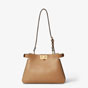 Fendi Peekaboo Soft Small Leather in Beige 8BN365 AOVH F19P8 - thumb-4