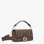 Fendi Baguette Brown Fabric Bag 8BR600 A6V5 F17U4 - thumb-2