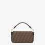 Fendi Baguette Brown Fabric Bag 8BR600 A6V5 F17U4 - thumb-3