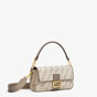 Fendi Baguette Dove grey FF tapestry fabric bag 8BR600ALUNF1J43 - thumb-2
