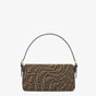 Fendi Baguette 1997 Brown Jacquard FF Vertigo Bag 8BR792 AFPA F1BAH - thumb-4