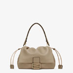 Fendi Mamma Baguette Medium Leather in Gray 8BR833 AQ0D F0E65