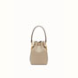 Fendi Beige leather Mini mon tresor bag 8BS010A18BF0E65 - thumb-3