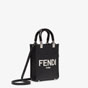 Fendi Mini Sunshine Shopper Leather Black 8BS051ABVLF1L2Z - thumb-2