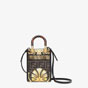 Fendi Mini Sunshine Shopper Fendace Printed FF bag 8BS051AKMTF1HZB - thumb-3
