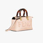 Fendi by the way mini Boston bag in light pink 8BS067ABVLF14N1 - thumb-2