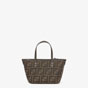 Fendi Roll Mini Brown FF jacquard mini bag 8BS096AFPMF1GL7 - thumb-3