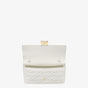 Fendi Wallet On Chain Baguette Leather in White 8M0498 AAJD F0QVL - thumb-4