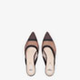 Fendi Colibri Brown Mesh Sabots 8R6936 A83I F0VAV - thumb-2