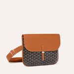 Goyard Coursier Messenger bag in Black Tan COURSIMMLTY01CL03P