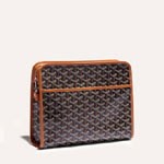 Goyard Jouvence GM Toilet Bag in Black Tan JOUVENGMLTY01CL03P