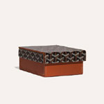Goyard 4 Watch Case in Black and Tan MONTRET04CL03TY01P