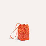 Goyard Petit Flot Bucket Bag in Orange PEFLOTPMLTY07CL07P