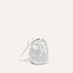 Goyard Petit Flot Bucket Bag in White PEFLOTPMLTY50CL50P