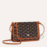 Goyard Plumet Pocket Wallet in Black Tan PLUMETPMLTY01CL03P