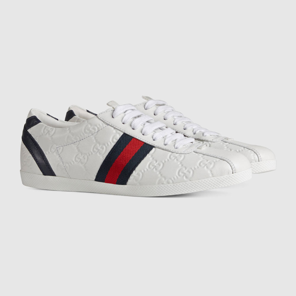 Guccissima leather lace-up sneaker 408496 AXWL0 9064