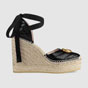 Gucci Leather platform espadrille 573023 BTMO0 1000 - thumb-2