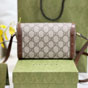 Gucci Horsebit 1955 Mini Bag Beige Dark Brown 699296 92TCG 8563 - thumb-3