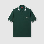 Gucci Cotton piquet polo shirt in dark green 784422 XJGP6 3026