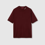 Silk cotton T-shirt with Gucci intarsia 787736 XKD2A 6419