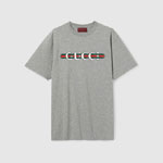 Gucci Cotton jersey T-shirt with print in grey 788093 XJG6T 1230