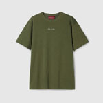 Gucci Cotton jersey t-shirt in forest green 788093 XJHAU 3710