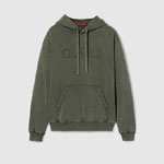 Gucci Embroidered Cotton Jersey Hooded Sweatshirt 788771 XJG6A 3254