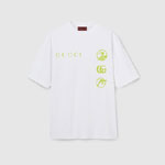 Gucci Printed cotton jersey T-shirt in white 798115 XJG76 9074