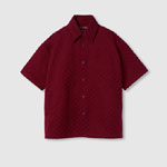 Gucci Oversize GG cotton shirt in Red 811732 ZASO2 6052