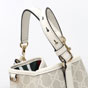 Gucci GG Emblem Small Bucket Bag Beige White 815118 FAD6L 9641 - thumb-3