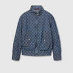 Gucci GG denim jacquard jacket in blue 815185 XDC9I 4528