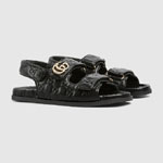 Gucci sandal with Double G in black 816625
