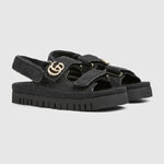 Gucci sandal with Double G in black 816630