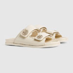Gucci Double G sandal in ivory 816633