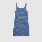 Gucci Fine cotton dress in light blue 818645 XKENS 4179