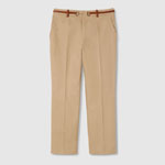 Gucci Cotton drill pants with Horsebit in beige 820466 Z8BZI 2502