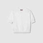 Gucci GG cotton crewneck top in white 820703 XKEO6 9055