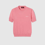 Gucci Cashmere silk short sleeve top in pink 832895 XKEWC 5726