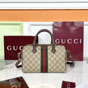 Gucci Ophidia Medium Boston Bag Beige Brown 836825 FAE0J 9867 - thumb-2